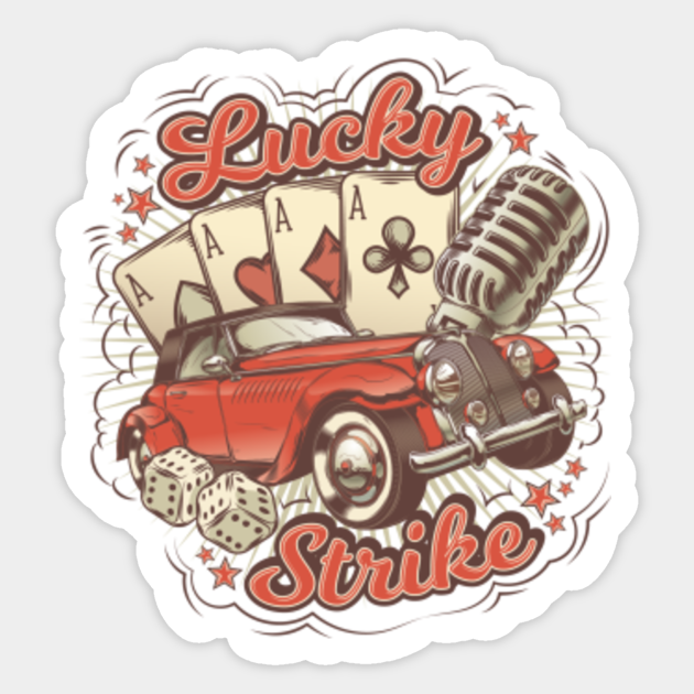 Lucky Strike - Lucky Strike - Sticker | TeePublic